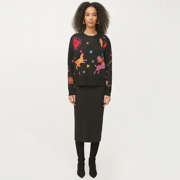 RHODE Sweaters - RHODE Cass Pullover Neon Zodiac Sweater